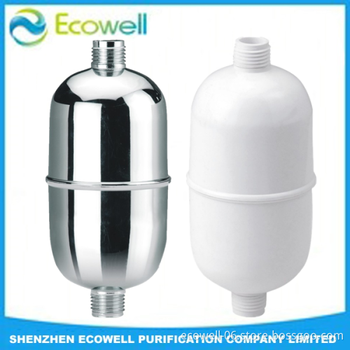 shower water filter with KDF cartridge